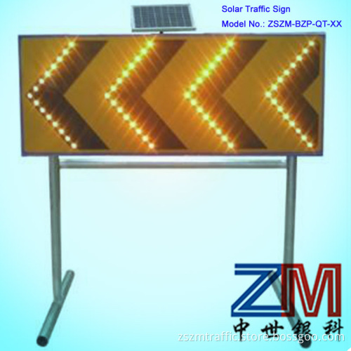 Construction Solar Oriented Traffic Sign